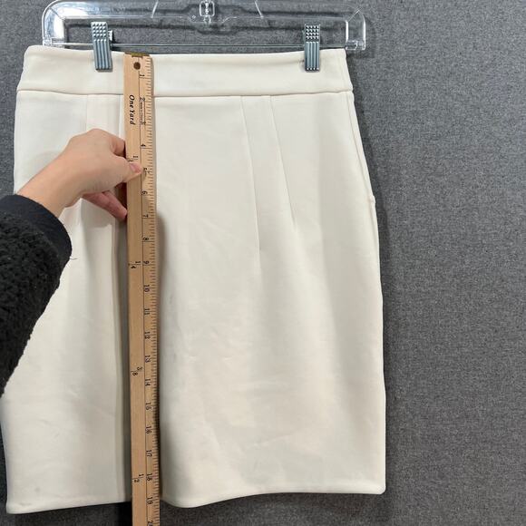 Express Skirt High-Low Asymmetrical Mini Skirt Cream Color Size 4 - Picture 7 of 10